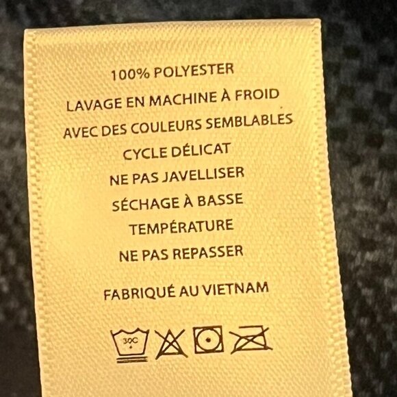 Hickey Freeman Men's Camo Jacquard Quarter Zip medium blue jacket *flaw* - Picture 11 of 11